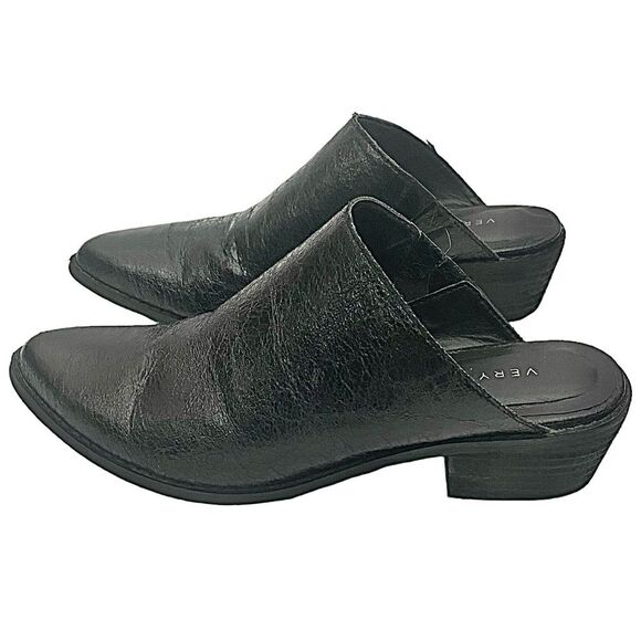 Very Volatile Black Mules Slip On Size 7 Medium Good Condition Pre-Owned - Picture 9 of 9